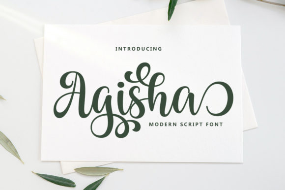 Agisha: A Delicate Script Font for Elegant Branding