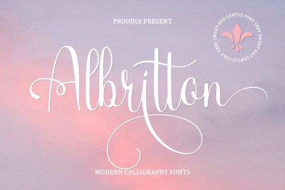 Albritton Typeface: Sweet Script for Handmade Brands