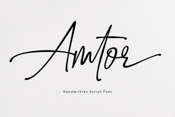Amtor: A Clean Script Font for Editorial Design