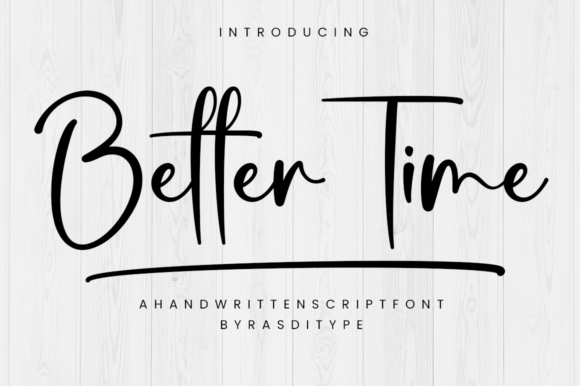 Better Time: A Delicate Script Font for Makers