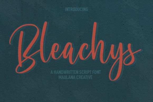 Bleachys: A Modern Script Font for Social Campaigns