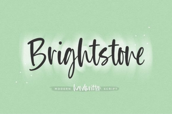 Brightstone: A Modern Script Font for Campaign Design