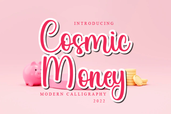 Cosmic Money: A Playful Script Font for Editorial Design