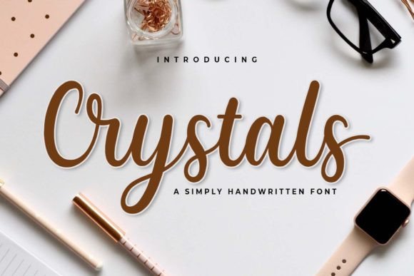 Crystals: The Elegant Script Font for Modern Campaigns