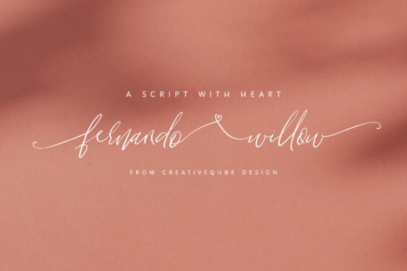 Fernando Willow: A Delicate Script Font for Modern Branding