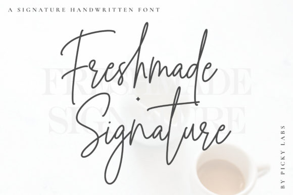 Freshmade Signature Font for Handmade Branding