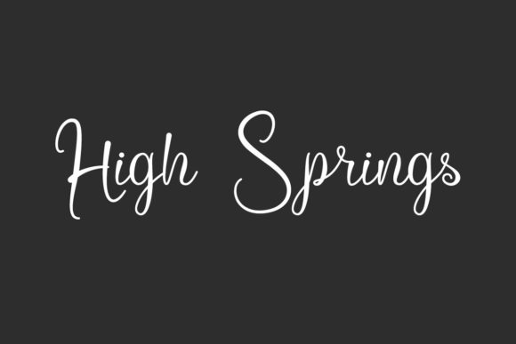 High Springs: The Script Font for Campaign Impact