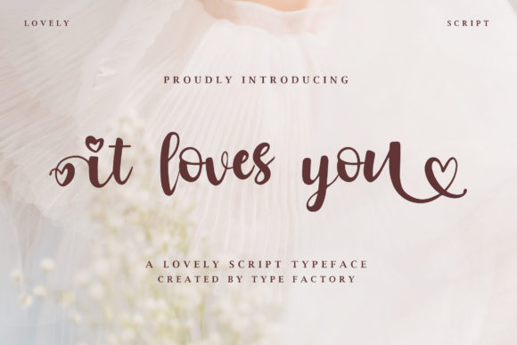 It Loves You: A Script Font for Elegant Web Design