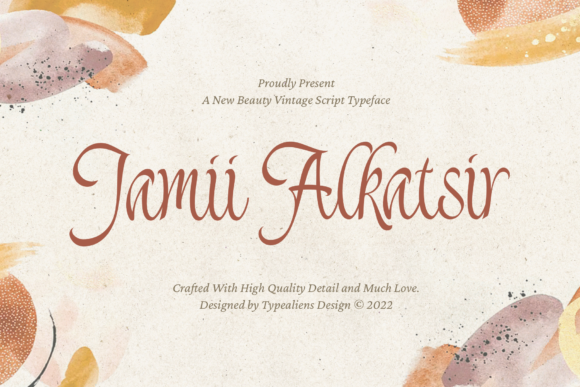Jamii Alkatsir: A Stylish Script Font for Makers