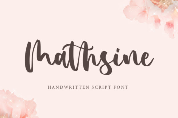 Mathsine: A Modern Script Font for Cheerful Branding