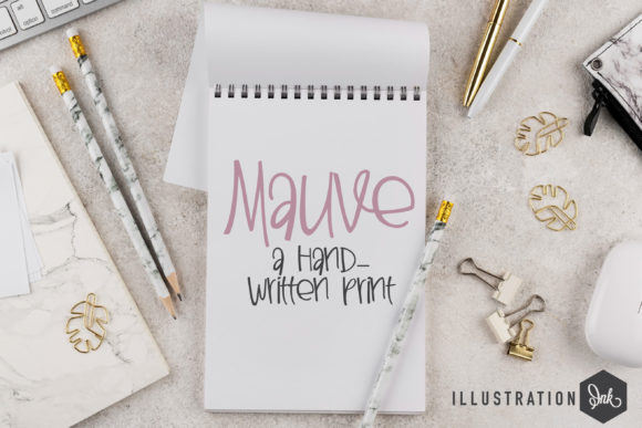 Mauve: A Free-Flowing Script Font for Elegant Editorial Design