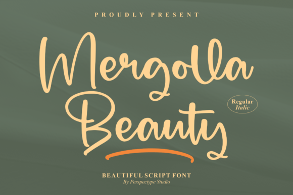 Mergolla Beauty: The Handwritten Typeface for Polished Branding
