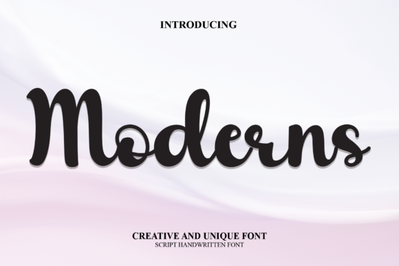 Moderns Font: Elevate Your Brand with Whimsical Script