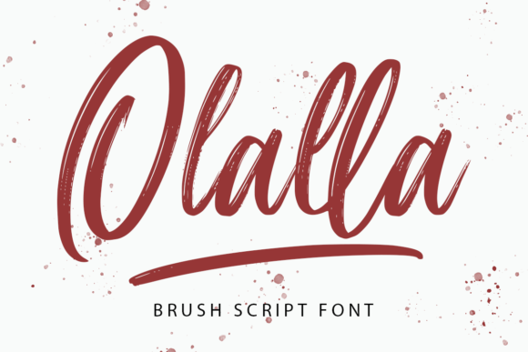 Olalla: The Modern Brushed Script Font for Handmade Brands