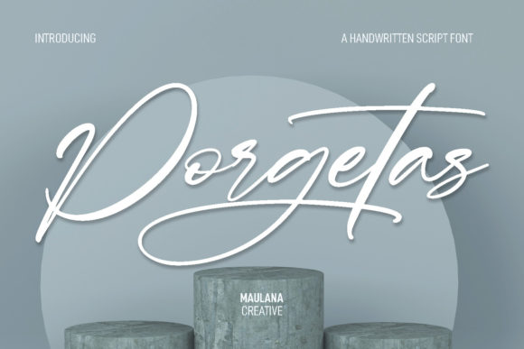 Porgetas: The Signature Script Font for Makers