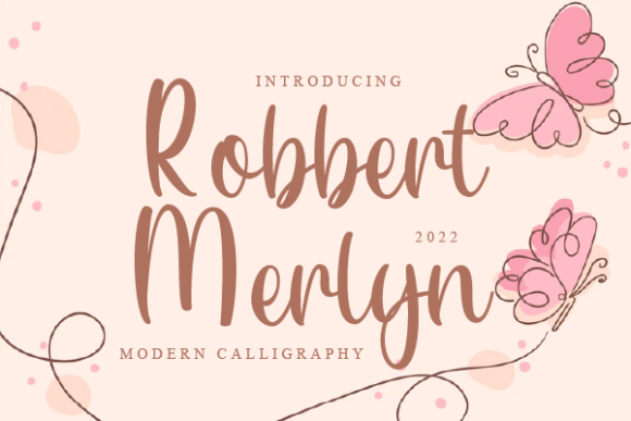 Robbert Merlyn: A Playful Script Font for Creative Branding