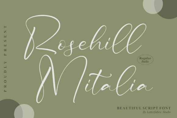 Rosehill Mitalia: The Perfect Script Font for Handmade Brands