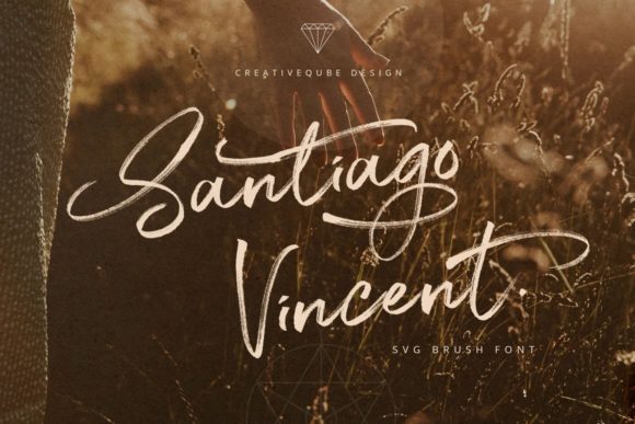 Santiago Vincent Font: A Designer's Take on Brushed Script