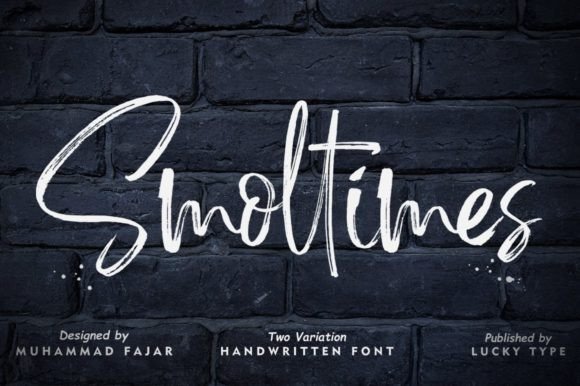 Smoltimes: A Modern Brush Script Font for Makers