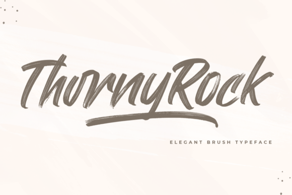 Thorny Rock Font: Elevate Your Brand with Elegant Script