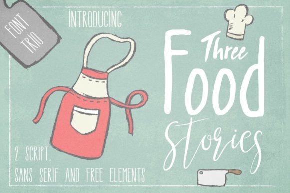 Three Food Stories Font Review for Campaign Design
