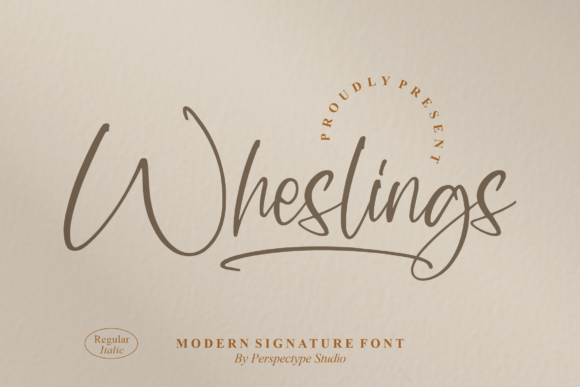 Wheslings: The Modern Signature Font for Small Business Branding